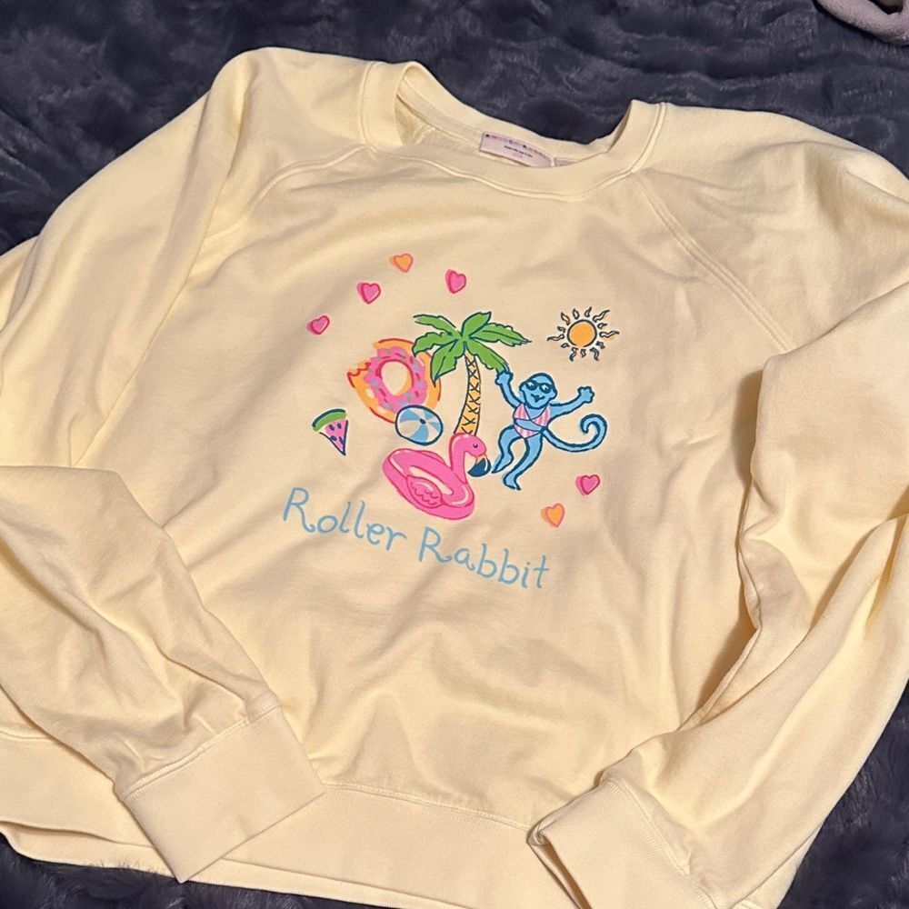 Roller Rabbit Pool Party Sweatshirt NWOT